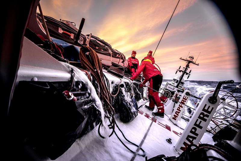 On boat MAPFRE during Volvo Ocean Race Leg 1: Alicante to Lisbon photo copyright Ugo Fonolla / Volvo Ocean Race taken at  and featuring the Volvo One-Design class