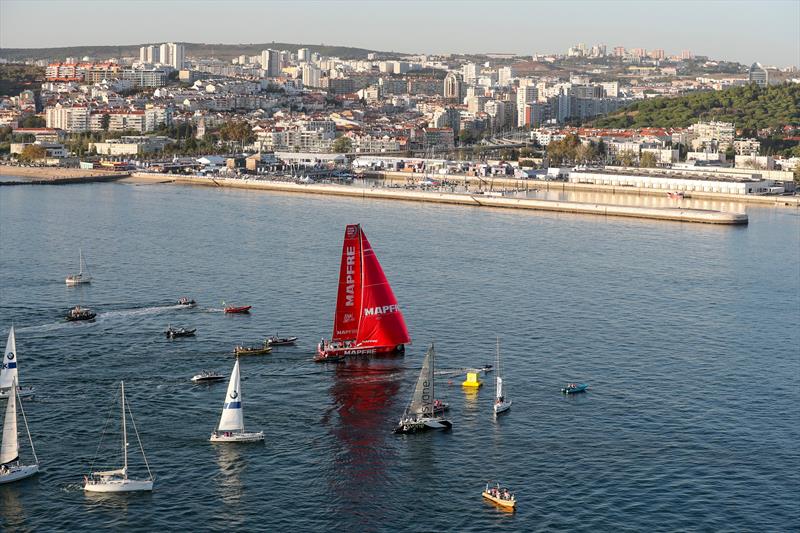 Finish of Leg 1 of the Volvo Ocean Race photo copyright Ainhoa Sanchez / Volvo Ocean Race taken at  and featuring the Volvo One-Design class