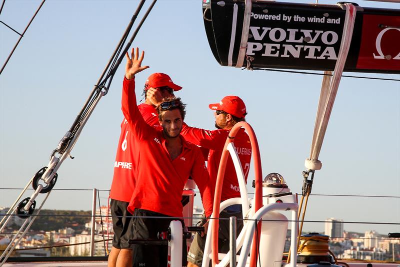 MAPFRE take second place in Leg 1 of the Volvo Ocean Race photo copyright Jesus Renedo / Volvo Ocean Race taken at  and featuring the Volvo One-Design class