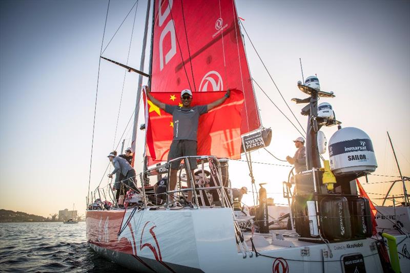 Dongfeng Race Team take third place in Leg 1 of the Volvo Ocean Race photo copyright E.Stichelbaut / Dongfeng Race Team taken at  and featuring the Volvo One-Design class