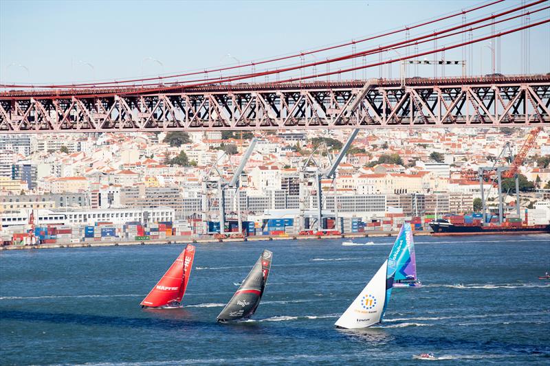 Start of Volvo Ocean Race Leg 2: Lisbon to Cape Town photo copyright Maria Muina / MAPFRE taken at  and featuring the Volvo One-Design class