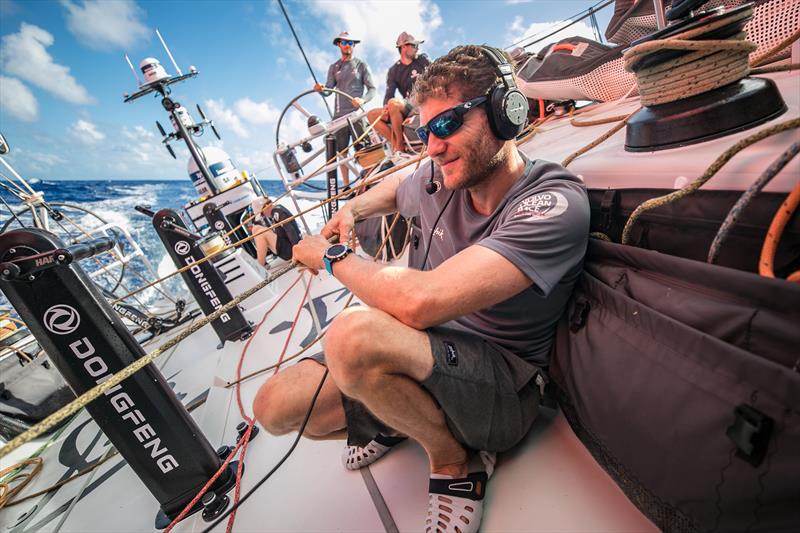 First live chat ever done between two skippers - Charles and Xavi talking to each other - Volvo Ocean Race Leg 2 - photo © Jeremie Lecaudey / Volvo Ocean Race