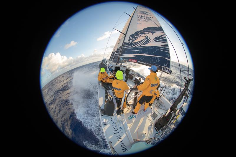 Sailing down the coast of Brazil on board Turn the Tide on Plastic photo copyright Sam Greenfield / Volvo Ocean Race taken at  and featuring the Volvo One-Design class