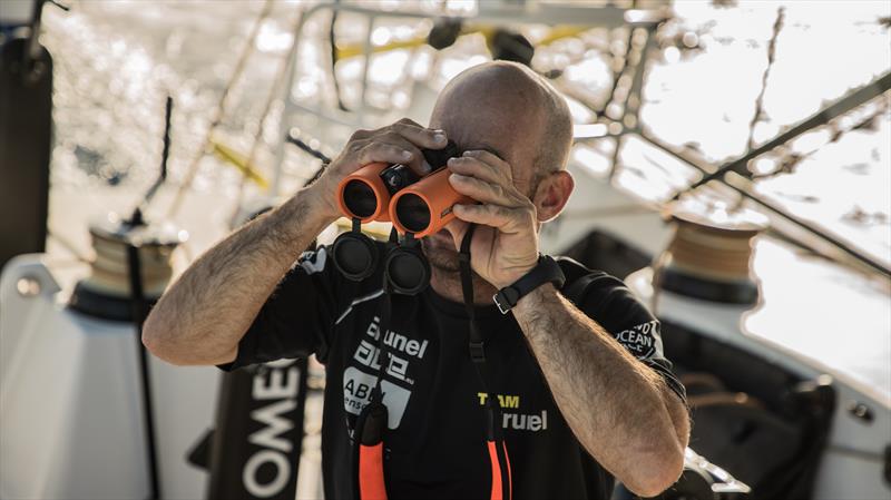 Maciel Cicchetti on board Team Brunel during Volvo Ocean Race leg 2 photo copyright Rich Edwards / Volvo Ocean Race taken at  and featuring the Volvo One-Design class