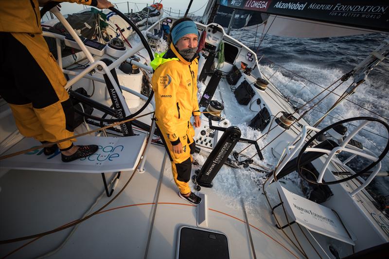 Annalise Murphy on board Turn the Tide on Plastic during Volvo Ocean Race leg 2 - photo © Sam Greenfield / Volvo Ocean Race