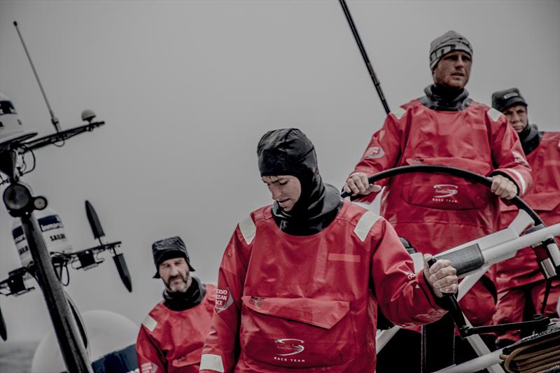 Just north of Tristan da Cunha on board Sun Hung Kai Scallywag during Volvo Ocean Race leg 2 photo copyright Konrad Frost / Volvo Ocean Race taken at  and featuring the Volvo One-Design class