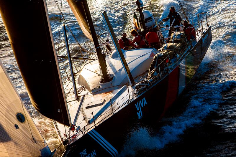 Racing down the coast of Portugal early in Leg 2 of The Ocean Race Europe from Cascais, Portugal, to Alicante, Spain photo copyright Sailing Energy / The Ocean Race taken at  and featuring the Volvo One-Design class