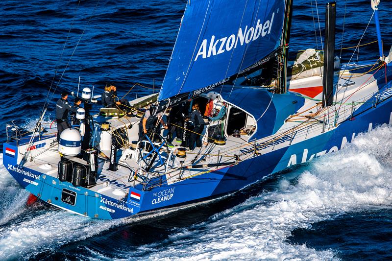 Racing down the Coast of Portugal during Leg 2 of The Ocean Race Europe from Cascais, Portugal, to Alicante, Spain photo copyright Sailing Energy / The Ocean Race taken at  and featuring the Volvo One-Design class