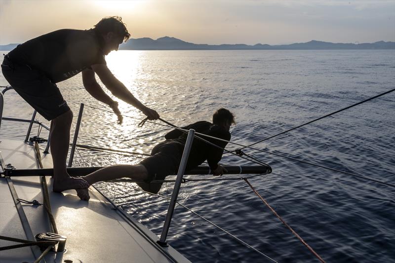 On Board Ambersail-2 during The Ocean Race Europe Leg 3 from Alicante, Spain, to Genoa, Italy photo copyright Aiste Ridikaite / Ambersail-2 / The Ocean Race taken at  and featuring the Volvo One-Design class