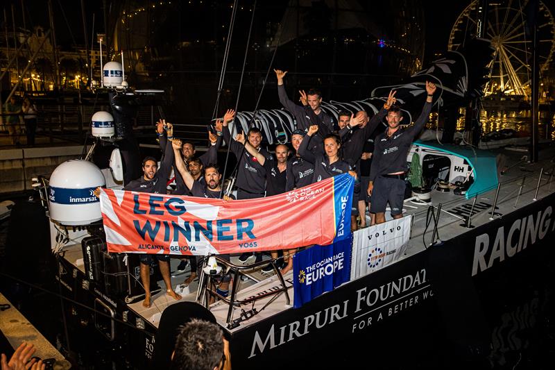 Mirpuri Foundation Racing Team win The Ocean Race Europe Leg 3 from Alicante, Spain, to Genoa, Italy photo copyright Sailing Energy / The Ocean Race taken at  and featuring the Volvo One-Design class