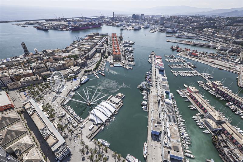 The finish of Leg 3 of The Ocean Race Europe from Alicante, Spain into Genova, Italy photo copyright Sailing Energy / The Ocean Race taken at  and featuring the Volvo One-Design class