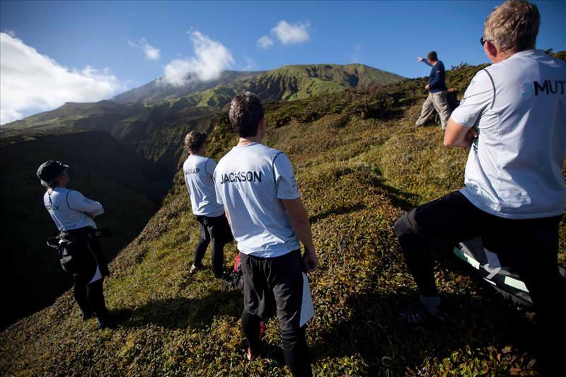 PUMA Ocean Racing team hikes for the summit of the Tristan volcano photo copyright Amory Ross / PUMA Ocean Racing / Volvo Ocean Race taken at  and featuring the Volvo 70 class