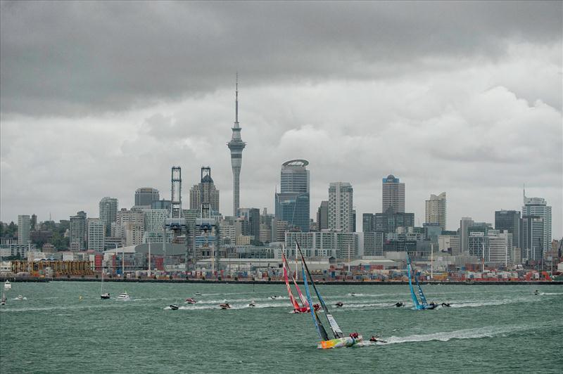 Volvo Ocean Race leg 5 start photo copyright Paul Todd / Volvo Ocean Race taken at  and featuring the Volvo 70 class