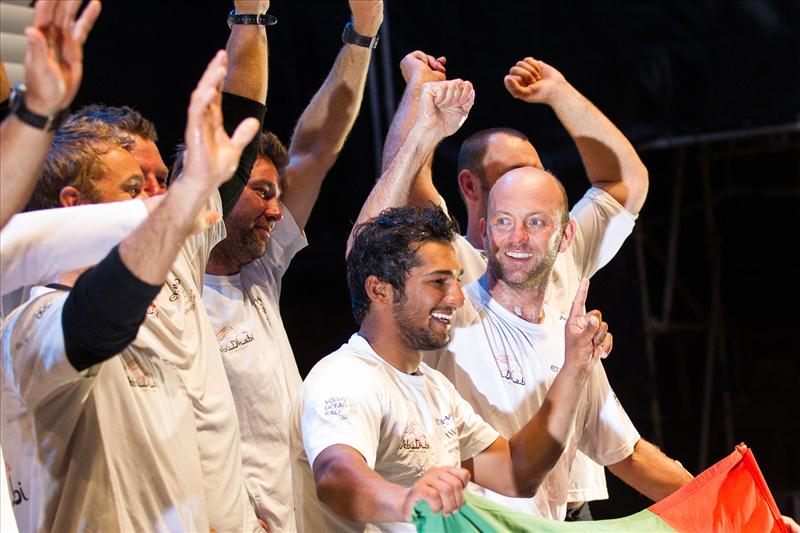 Abu Dhabi Ocean Racing win leg 7 of the Volvo Ocean Race photo copyright Ian Roman / Volvo Ocean Race taken at  and featuring the Volvo 70 class