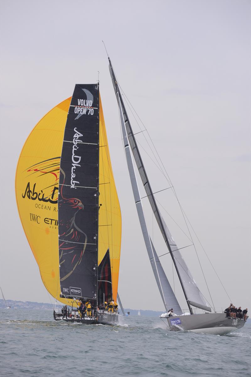 Azzam in action during Aberdeen Asset Management Cowes Week photo copyright Rick Tomlinson / www.rick-tomlinson.com taken at  and featuring the Volvo 70 class