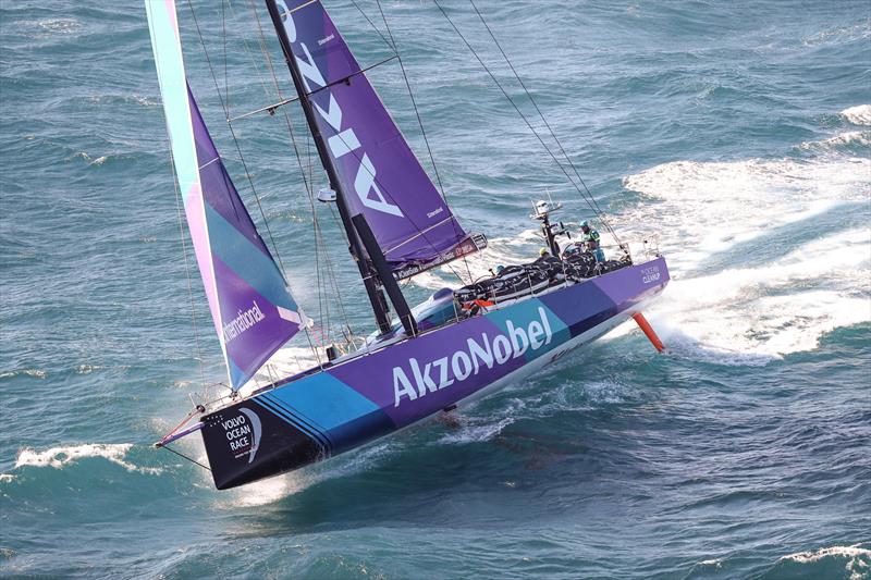 team AkzoNobel - Leg 3, Cape Town to Melbourne, Start. - photo © Ainhoa Sanchez / Volvo Ocean Race
