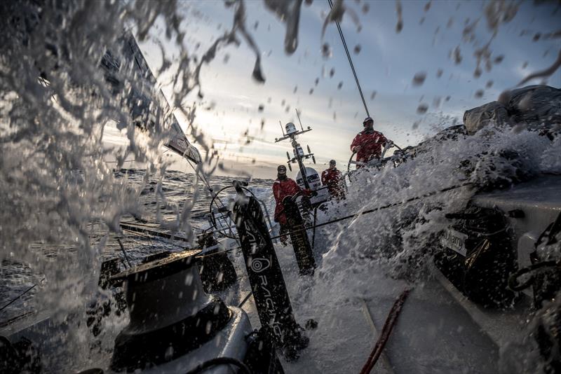 Leg 3, Cape Town to Melbourne, day 9, Water all around on board Sun Hung Kai / Scallywag photo copyright Konrad Frost / Volvo Ocean Race taken at  and featuring the Volvo One-Design class
