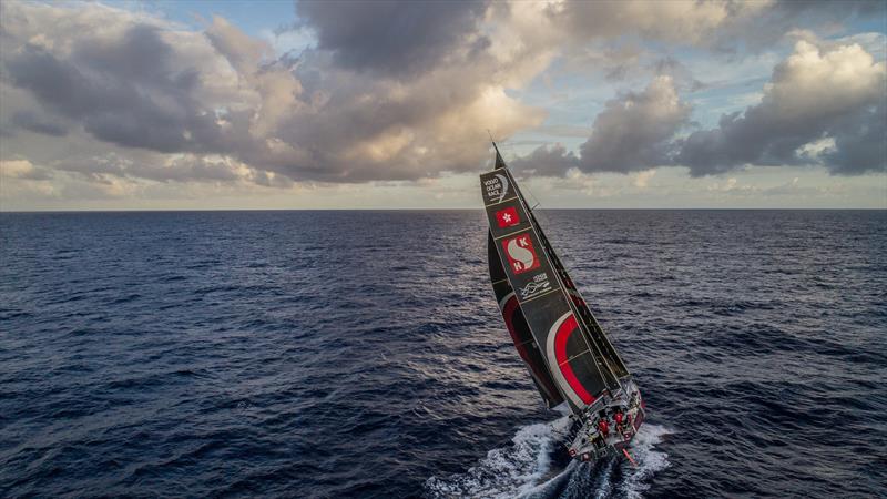 Leg 4, Melbourne to Hong Kong, day 5 and the team edge closer to the doldrums. A lot more cloud around this morning on board Sun Hung Kai / Scallywag photo copyright Konrad Frost / Volvo Ocean Race taken at Pacific Yacht Club and featuring the Volvo One-Design class