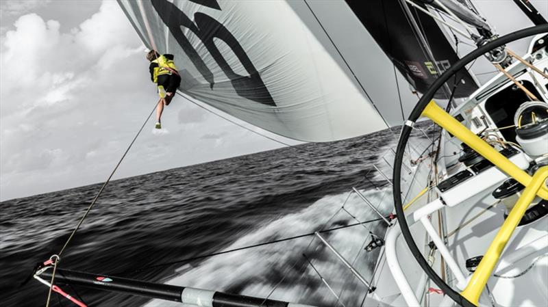 Volvo Ocean Race Leg 4, Melbourne to Hong Kong, day 12 on board Brunel. Abby Ehler. - photo © Yann Riou / Volvo Ocean Race