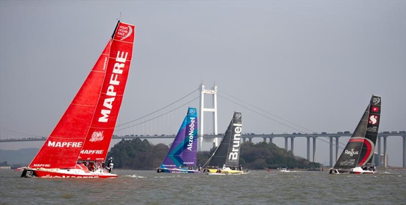 Guangzhou Stopover. Dongfeng In-Port Race Guangzhou. 03 February photo copyright Pedro Martinez / Volvo Ocean Race taken at  and featuring the Volvo One-Design class