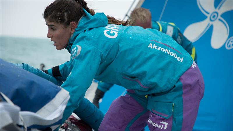 Leg 6 to Auckland, day 01 on board, race startAkzoNobel. 07 February,  photo copyright Rich Edwards / Volvo Ocean Race taken at  and featuring the Volvo One-Design class