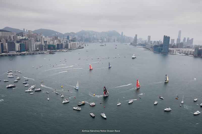 VOR 2017-18 Stopover, Hong Kong. HGC In-Port Race photo copyright Ainhoa Sanchez / Volvo Ocean Race taken at  and featuring the Volvo One-Design class