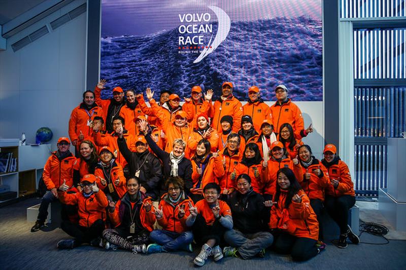 VOR 2017-18 Stopover, Hong Kong. Volunteers at the Closing Ceremony photo copyright Pedro Martinez / Volvo Ocean Race taken at  and featuring the Volvo One-Design class