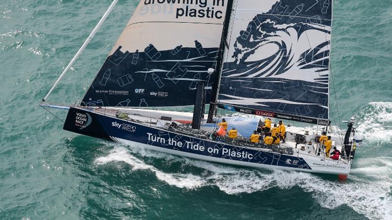 Volvo Ocean Race Leg 6 to Auckland, day 1 on board Turn the Tide on Plastic photo copyright Ainhoa Sanchez / Volvo Ocean Race taken at  and featuring the Volvo One-Design class