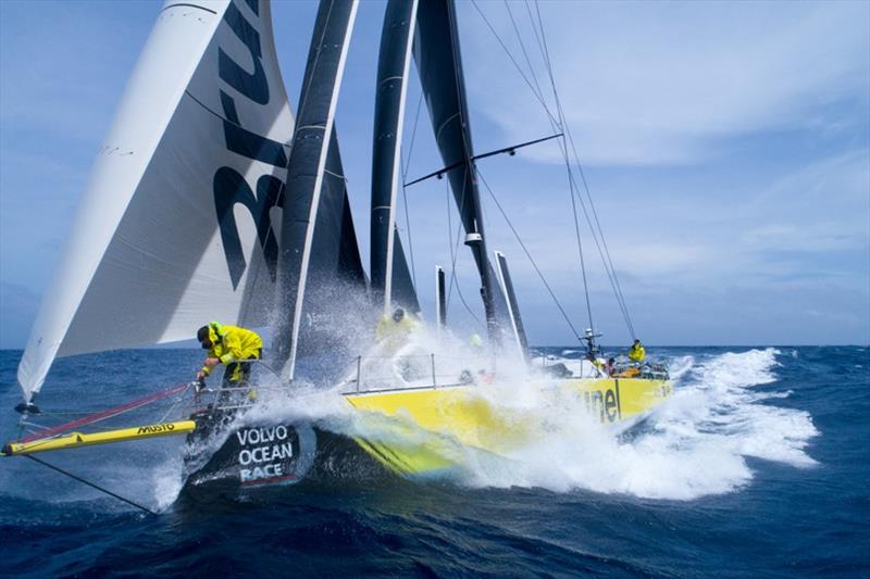 Volvo Ocean Race Leg 8 from Itajai to Newport, day 15, on board Brunel. Peeling in the North Atlantic one day out from Newport photo copyright Sam Greenfield / Volvo Ocean Race taken at  and featuring the Volvo One-Design class