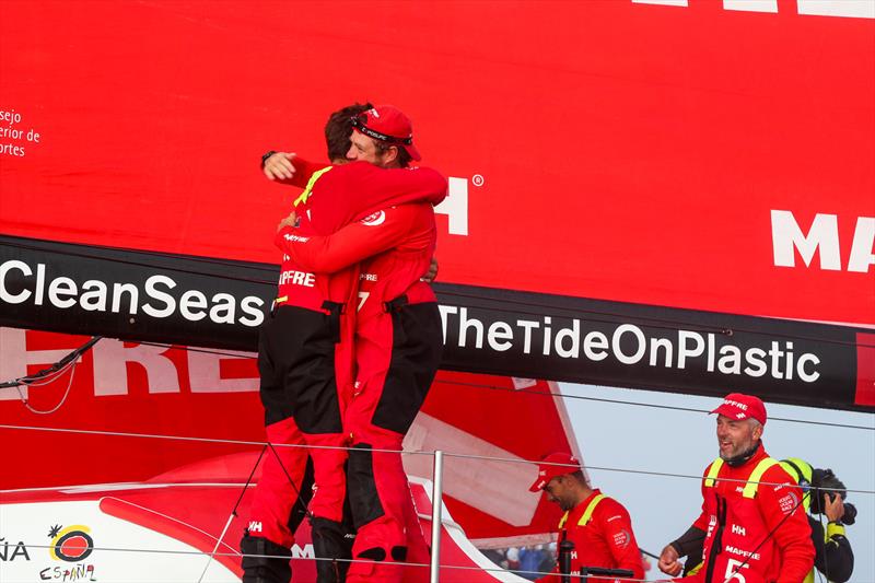 MAPFRE - Leg 8 from Itajai to Newport. Arrivals. 08 May, 2018 photo copyright Jesus Renedo / Volvo Ocean Race taken at  and featuring the Volvo One-Design class