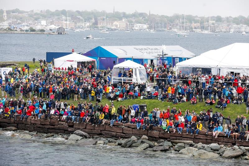 The shoreline at Fort Adams - photo © Jesus Renedo / Volvo Ocean Race