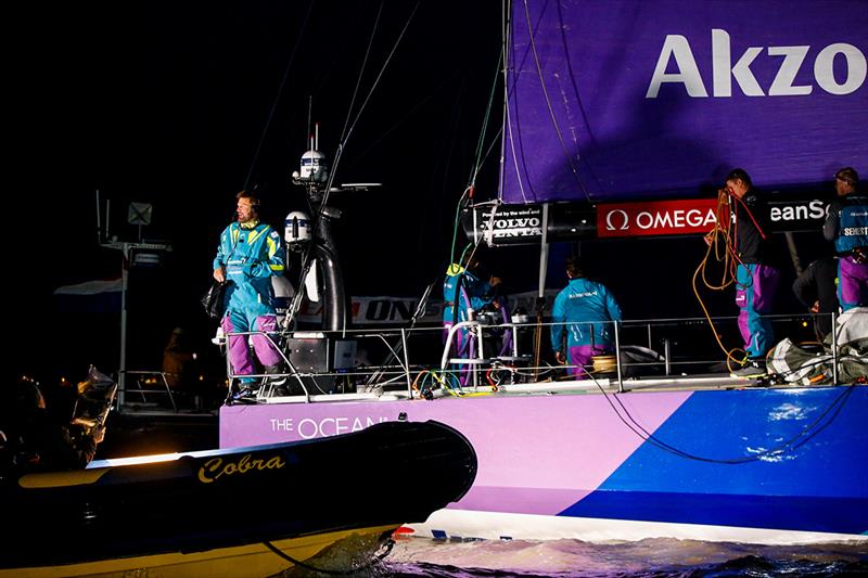 Team AkzoNobel - Volvo Ocean Race Leg 9, from Newport to Cardiff, arrivals. 29 May, 2018 photo copyright Jesus Renedo / Volvo Ocean Race taken at  and featuring the Volvo One-Design class