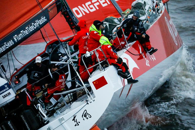 Dongfeng - Leg 9, from Newport to Cardiff, arrivals. 29 May,  photo copyright Ainhoa Sanchez / Volvo Ocean Race taken at  and featuring the Volvo One-Design class