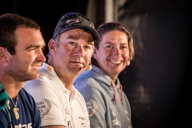 Gothenburg stopover. Skippers Press Conference. 20 June, 2018 photo copyright Jesus Renedo / Volvo Ocean Race taken at  and featuring the Volvo One-Design class