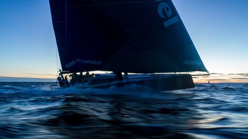 Leg 11, from Gothenburg to The Hague, day 2 on board AkzoNobel. 22 June, . Brunel in the distance photo copyright James Blake / Volvo Ocean Race taken at  and featuring the Volvo One-Design class