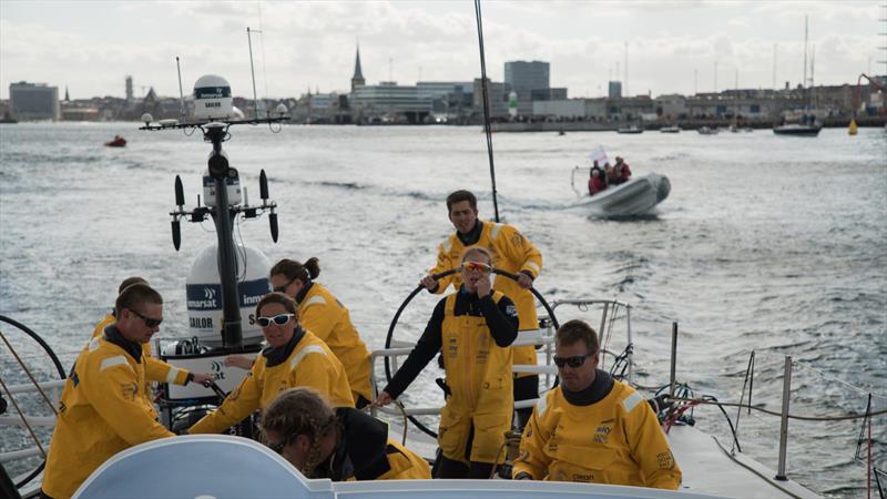 Leg 11, from Gothenburg to The Hague, Day 02 on board Turn the Tide on Plastic. Leaving Denmark. 22 June,  photo copyright Rich Edwards / Volvo Ocean Race taken at  and featuring the Volvo One-Design class