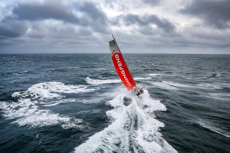 Dongfeng - Leg 11, from Gothenburg to The Hague, day 03. Heli LIVE as the fleet blast south, eyes set on The Hague. 23 June, . - photo © Ainhoa Sanchez / Volvo Ocean Race