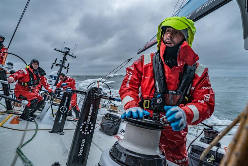 Leg 11, from Gothenburg to The Hague, day 03 on board Vestas 11th Hour. 23 June, . Mark Towill after changing reef's photo copyright Jeremie Lecaudey / Volvo Ocean Race taken at  and featuring the Volvo One-Design class
