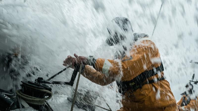 Leg 11, from Gothenburg to The Hague, day 03 on board Turn the Tide on Plastic. Dee Caffari taking a wave. 23 June, . - photo © Rich Edwards / Volvo Ocean Race