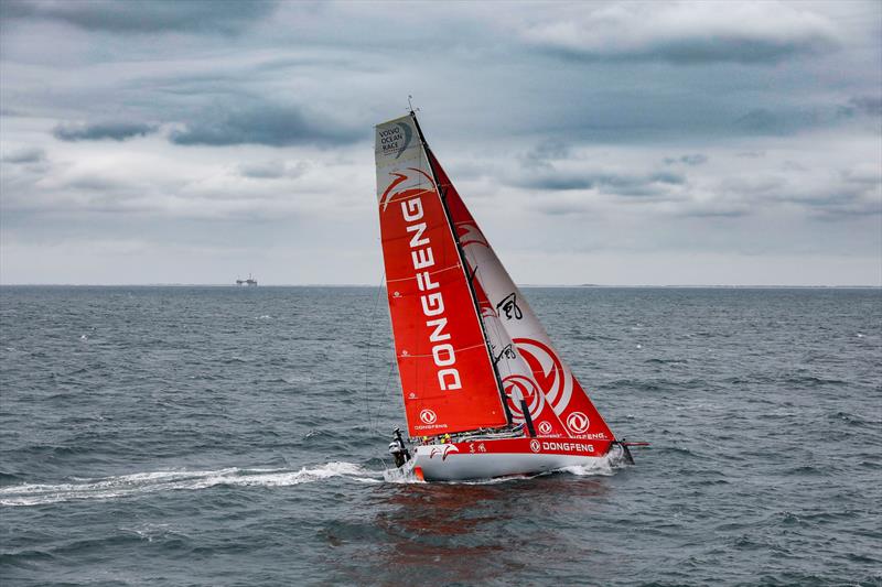 Dongfeng - Leg 11, from Gothenburg to The Hague, day 04. Heli LIVE as the fleet blast south, eyes set on The Hague. 24 June,  photo copyright Ainhoa Sanchez / Volvo Ocean Race taken at  and featuring the Volvo One-Design class