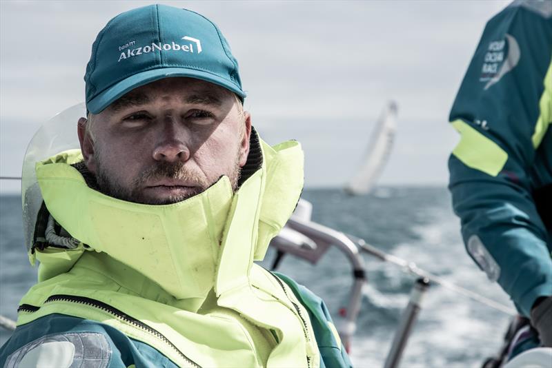Leg 11, from Gothenburg to The Hague, day 4 on board AkzoNobel. 24 June, . Brad Farrand photo copyright James Blake / Volvo Ocean Race taken at  and featuring the Volvo One-Design class