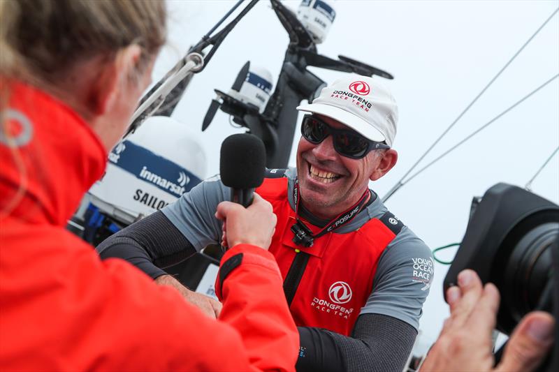 Stu Bannatyne (Dongfeng) Leg 9, from Newport to Cardiff, start day. 20 May,  photo copyright Jesus Renedo / Volvo Ocean Race taken at  and featuring the Volvo One-Design class