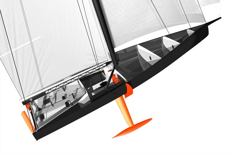 Rendering showing the interior of the fully crewed IMOCA60 photo copyright Volvo Ocean Race taken at  and featuring the Volvo One-Design class