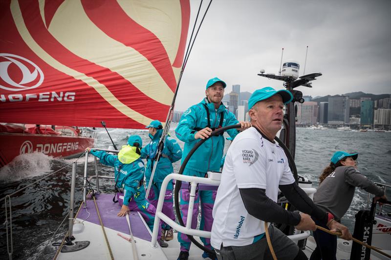 HGC In-Port Race onboard team AkzoNobel in Hong Kong. 27 January, . - photo © Brian Carlin / Volvo Ocean Race