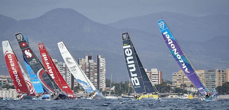 Fleet in action photo copyright Thierry Martinez / Sea&Co taken at  and featuring the Volvo One-Design class