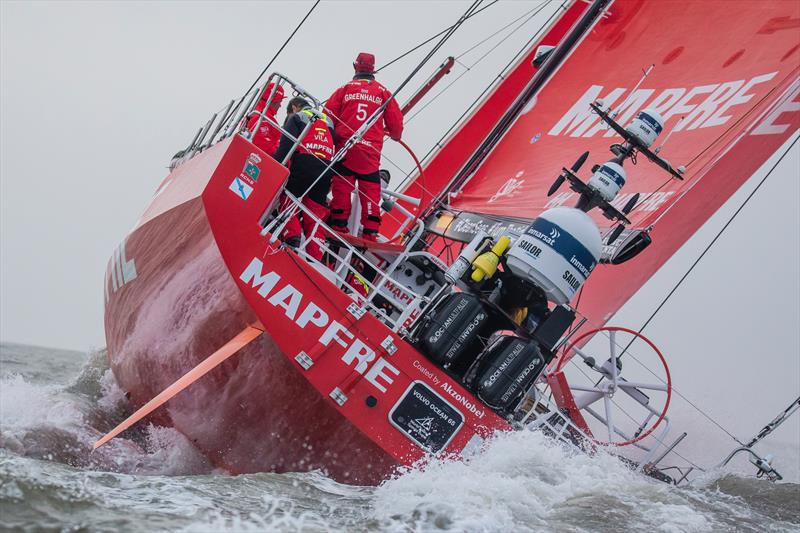 All those great images from the Volvo Ocean Race come at a price - some smaller lighter kit will be required for the Olympic Offshore keelboat  photo copyright Jesus Renedo / Volvo Ocean Race taken at Cardiff Yacht Club and featuring the Volvo One-Design class