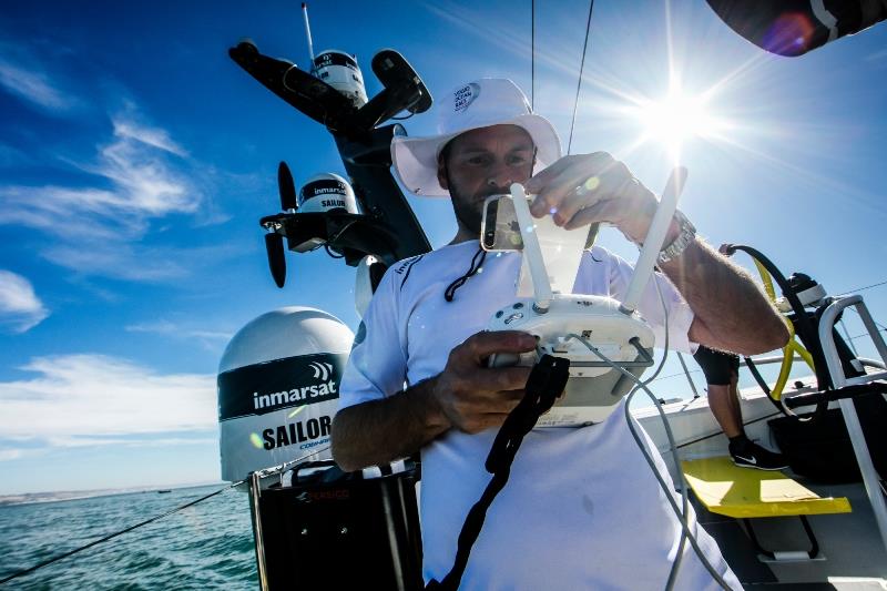 The Ocean Race has won a BT Sport Industry Award for its live coverage and raw storytelling delivered via Inmarsat's global mobile satellite network photo copyright Jesus Renedo / Volvo Ocean Race taken at  and featuring the Volvo One-Design class