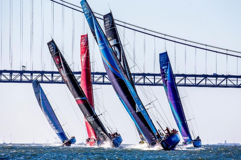 The Ocean Race fleet 2017-18 photo copyright Jesus Renedo / Volvo Ocean Race taken at  and featuring the Volvo One-Design class