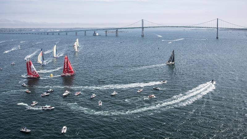 Leg 9, from Newport to Cardiff, start day - 20 May 2018 photo copyright Ainhoa Sanchez / Volvo AB taken at  and featuring the Volvo One-Design class