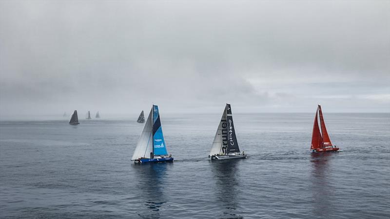 The finish of Leg One of The Ocean Race Europe from Lorient, France to Cascais, Portugal. - photo © Sailing Energy / The Ocean Race